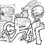 Graffitis Gratuit sketch template