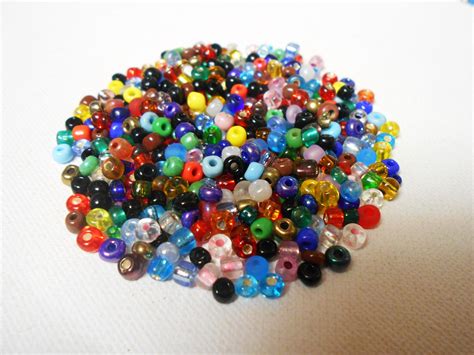 350 Rainbow Glass Beads 25g Bulk Beads 6 0 Jumbo 4mm Seed Etsy