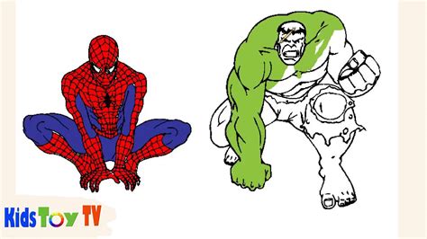 spiderman  hulk coloring books spiderman coloring pages  kids
