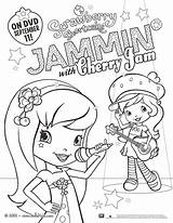 Shortcake Colorear Jammin Fresa Mermaid Hellokids Print sketch template