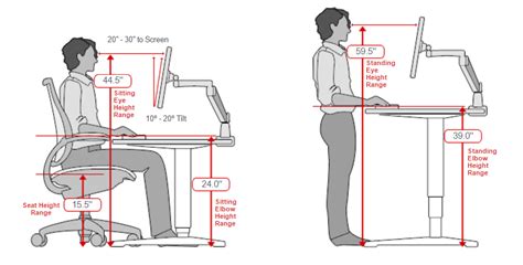 measurements based   height ergonomic office office desk chair