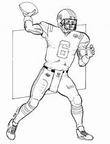Chiefs Quarterback Clipart Library Coloringhome Prints Insertion sketch template