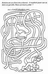 Labyrinthe Coloriage Chezcolombes sketch template