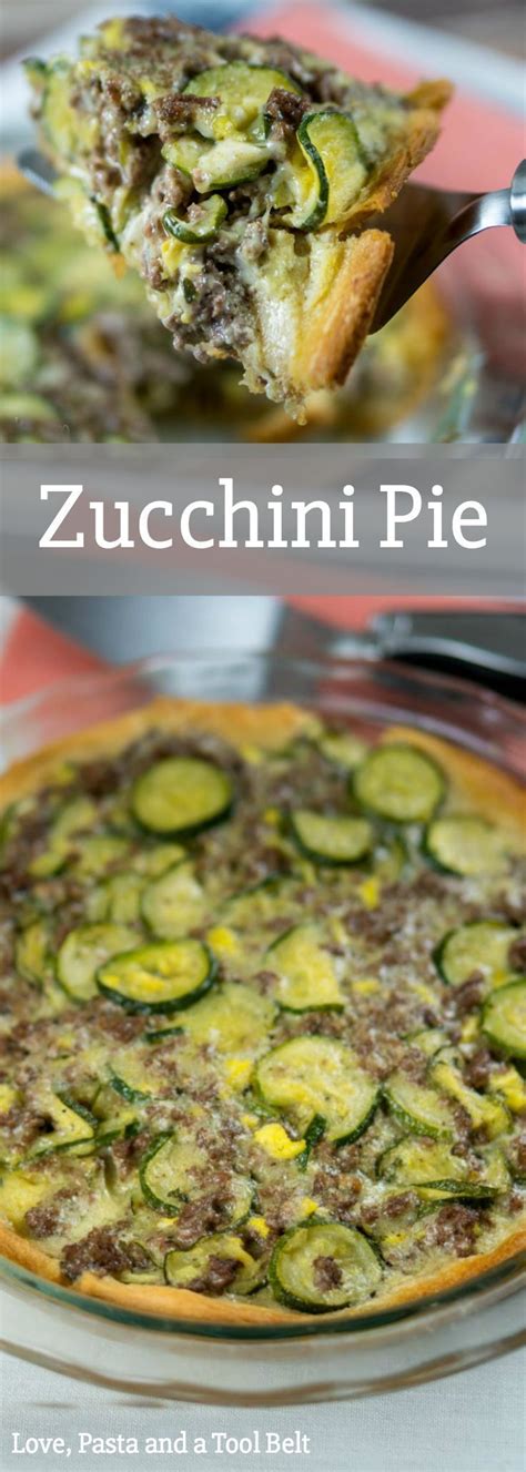 zucchini pie recipes dinner ground beef mozzarella cheese