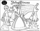 Coloring Paper Pages Doll Dress Monday Marisole Dolls Print Princess Printable Barbie Vintage Four Paperthinpersonas Click Color Yellow Template Awesome sketch template