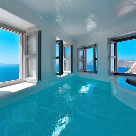 pool day santorini greece swipe    story  book aesthetic rooms interior