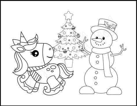 cute christmas unicorn coloring pages  printables cassie smallwood