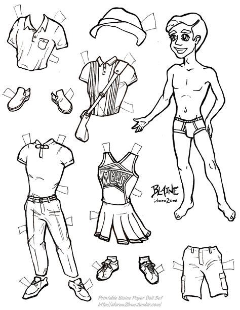 paper doll template hd