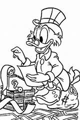 Mcduck Scrooge Counting Uncle sketch template
