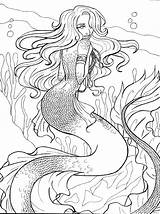 Coloring Mermaid Choose Board Draw Awesome Pages sketch template