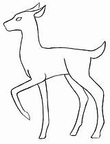 Deer Outline Clipart Base Cliparts Drawing Doe Computer Designs Use sketch template