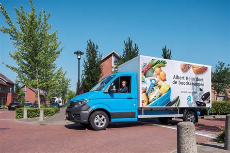 albert heijn gebruikt elektrische bezorgwagens  amsterdam