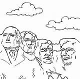Rushmore Coloring Pages Mount Mt Drawing 76ers Kids Color Monument Philadelphia Washington Printable Getdrawings Getcolorings Visit National Choose Board sketch template