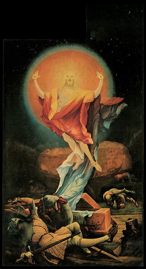 The Resurrection Of Christ Painting By Matthias Grunewald