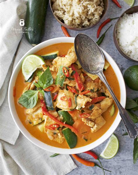 red thai curry peanut butter  fitness