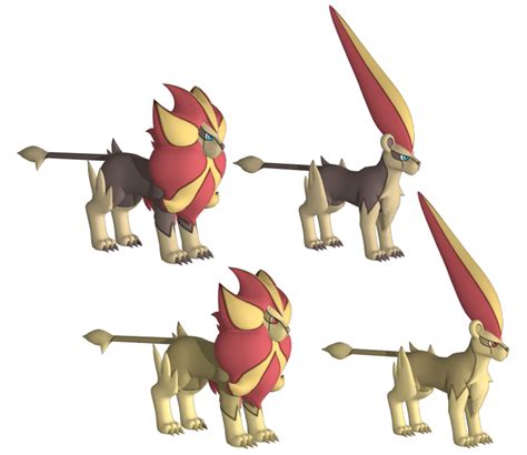 3ds pokémon x y 668 pyroar the models resource