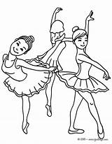 Colorear Bailarinas Ensayando Danza Dancers sketch template