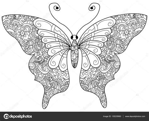 kleurplaat vlinder volwassenen