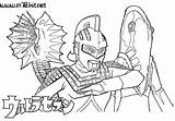 Ultraman Coloring Drawing Getdrawings Zero sketch template