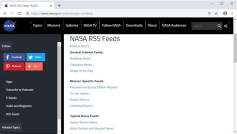 rss feed files blog