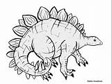 Stegosaurus Fc06 sketch template
