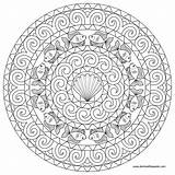 Mandala Mandalas Colorir Coloriage Henna Adults Koleksi Ini Zentangle sketch template