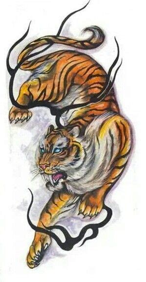 tiger tatt animal tattoo tatt style