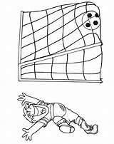 Goal Soccer Coloring Pages Scoring Drawing Clipart Players Colouring Draw Score Boy Sports Getdrawings Kids Gif sketch template