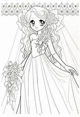 Coloring Pages Japanese Book Anime Manga Girls Princess Kawaii Para Shoujo Printable Cute Desenhos Colorir Books Colouring Girl Chibi Mia sketch template