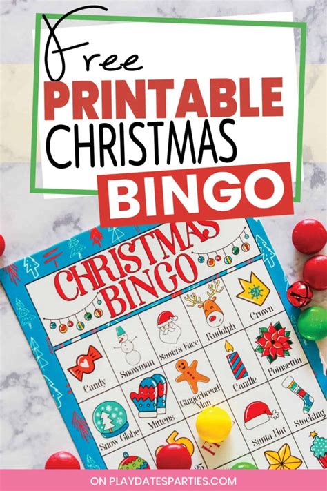 printable christmas bingo cards  kids