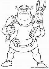 Shrek Coloring Pages Book Disegni Printable Online Do sketch template