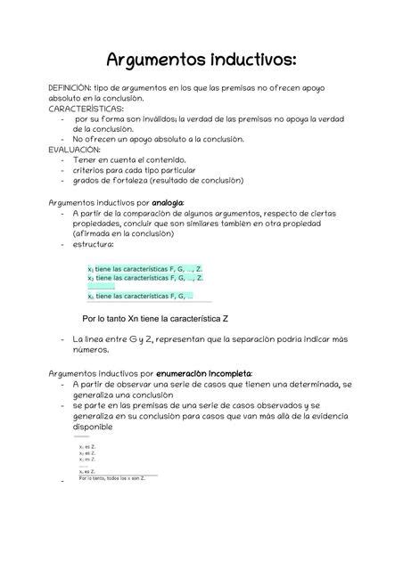 Ipc Argumentos Inductivos Udocz