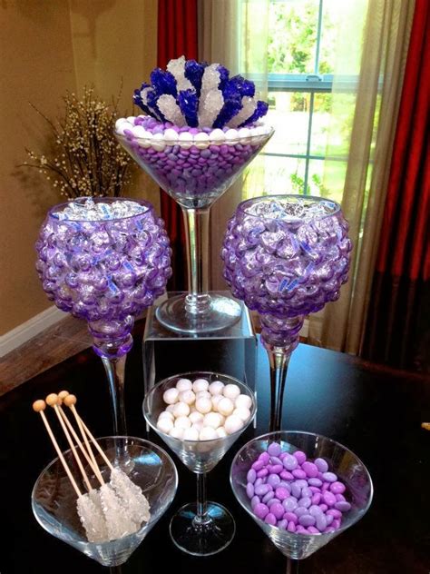 rock candy and candy centerpieces edible decor and more