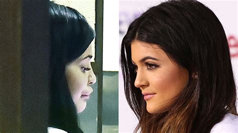 kylie jenner s lips photos of her extremely huge pout after pregnancy hollywood life