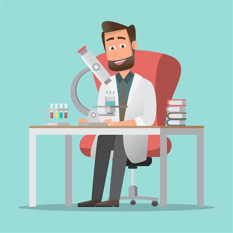 males scientists making  research  lab  vector art  vecteezy