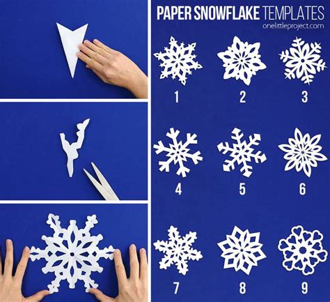 How To Make Paper Snowflakes Paper Snowflake Template Paper