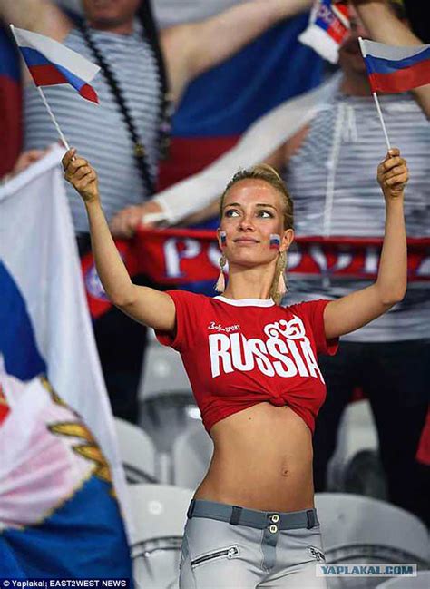 russia s porn star football fan returns to cheer her