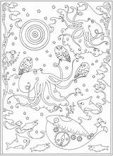 Coloring Pages Creatures Curious Haven Creative Book Dover Publications Choose Board Ocean Books Kids Welcome Doverpublications sketch template
