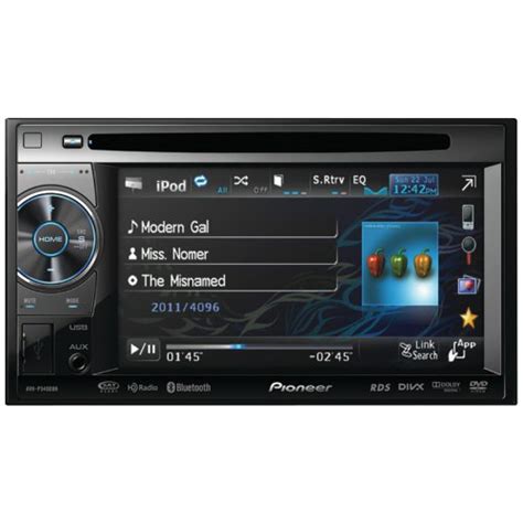 pioneer avh pbh  din multimedia dvd receiver   widescreen touch panel display built