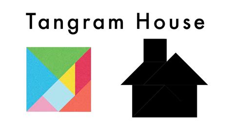 tangram house    tangram puzzle sheet