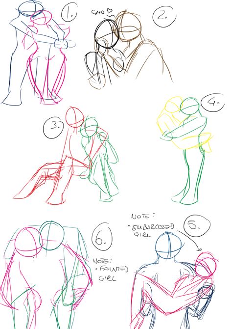 Helping Poses Sketches By Stefyc97 On Deviantart