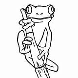 Frog Coloring Tree Pages Red Drawing Cartoon Eye Cute Dart Poison Eyed Depression Leap Delightful Color Little Resident Evil Great sketch template