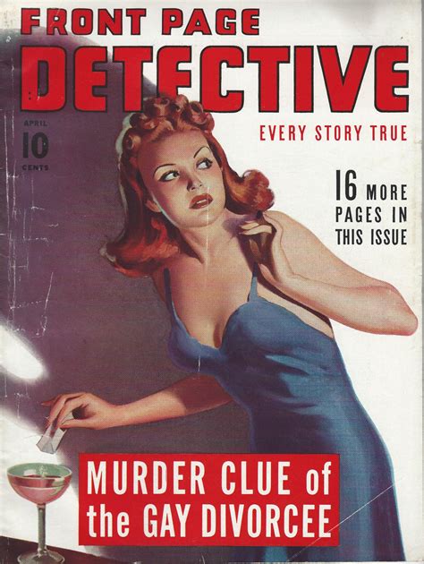 front page detective pulp covers