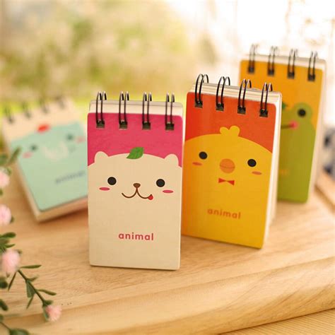 pcs animal mini coil notebook portable spiral school notebook small