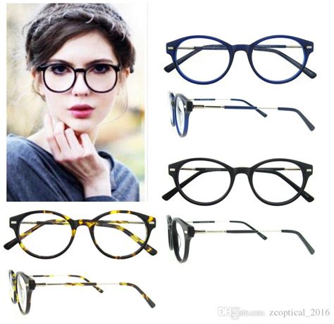 new arrival 2017 fashion men acetate glasses frames oval popular
