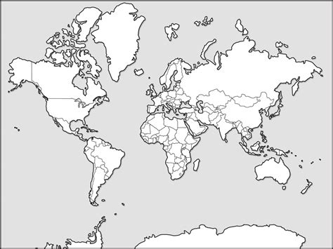 world map coloring sheet coloring home