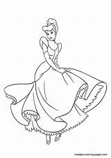 Cinderella Coloring Pages Print Disney Printable Princess Color Kids Kleurplaat Browser Window Drawings sketch template