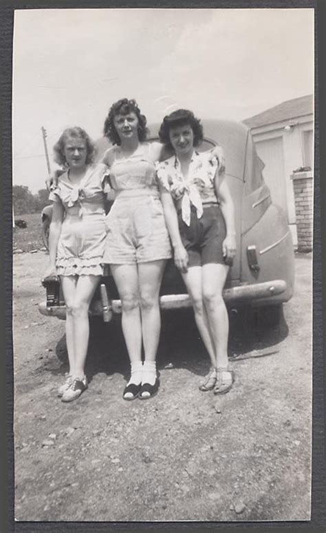 33 Vintage Candid Snapshots Of Women Posing With Ford Cars