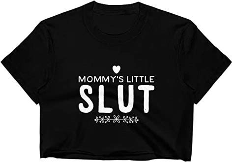 mommy s little slut crop top mommy mdlb mdlg t