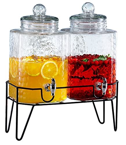 Style Setter 210266 Gb 1 5 Gallon Each Glass Beverage Drink Dispensers